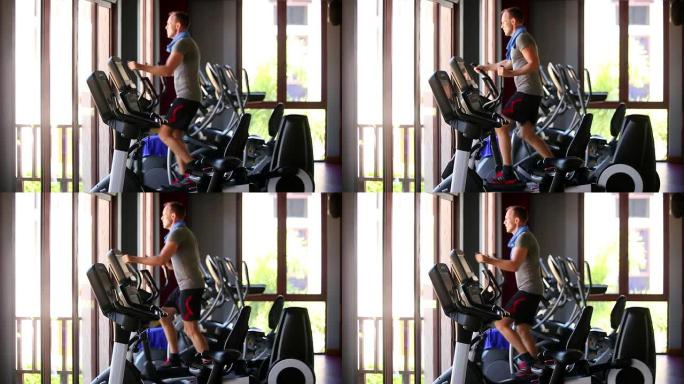 锻炼身体健康俱乐部健身高加索男性