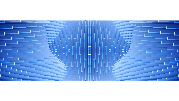 【宽屏时尚背景】白蓝空间矩阵方柱光影曲线