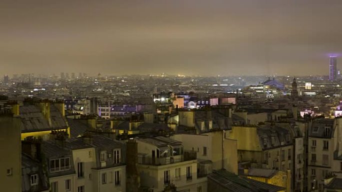 蒙马特的巴黎夜景蒙马特的巴黎夜景