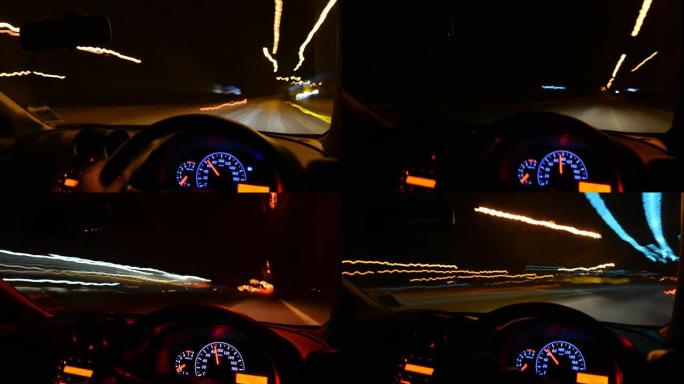 汽车在夜间行驶