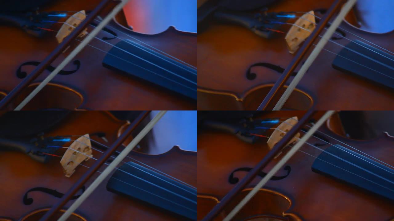拉小提琴歌剧表演特写提琴演奏演奏特写