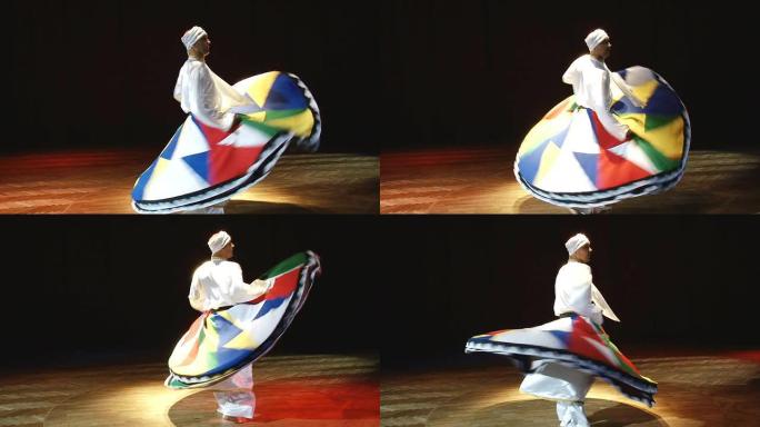 男子跳阿拉伯舞男子跳阿拉伯舞