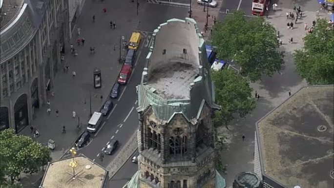 威廉皇帝纪念教堂-鸟瞰图-柏林，柏林，城市，德国