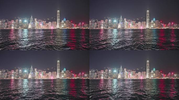 4K正版-香港维多利亚港城市夜景04