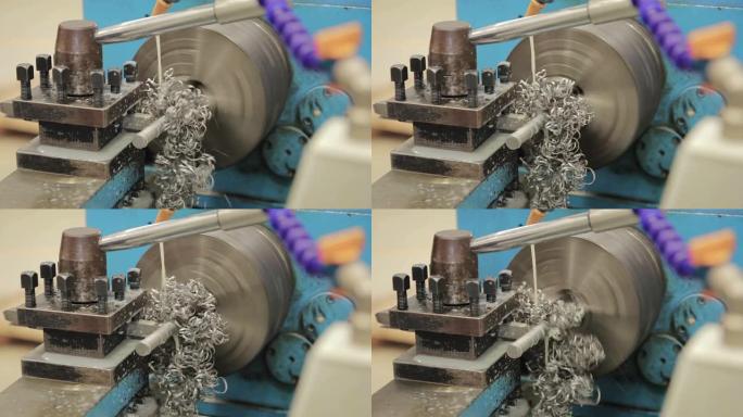 车床，特写