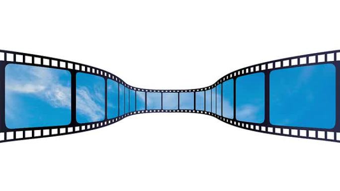 电影天空蒙版遮罩前景视频框胶片