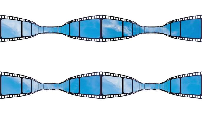 电影天空蒙版遮罩前景视频框胶片