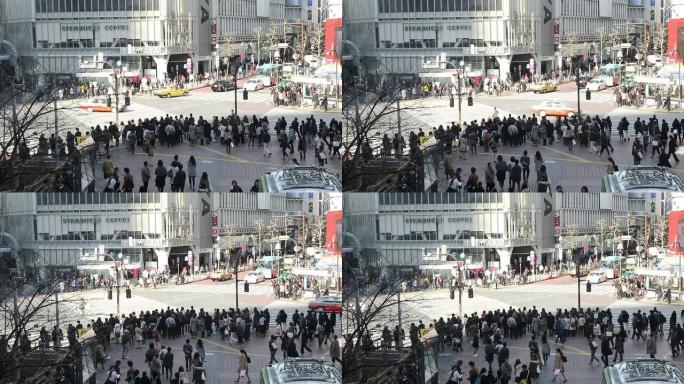 HD VDO: 日本东京涩谷穿越
