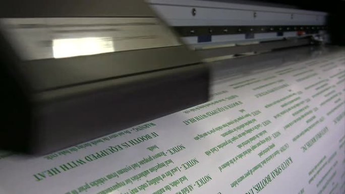 HD：打印标签的宽幅打印机
