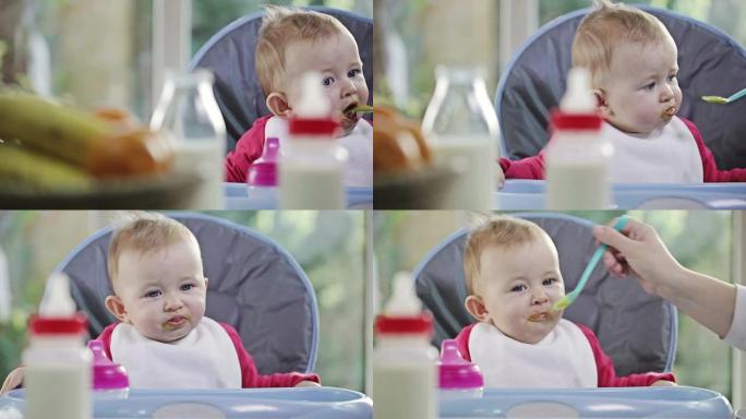 婴儿进食