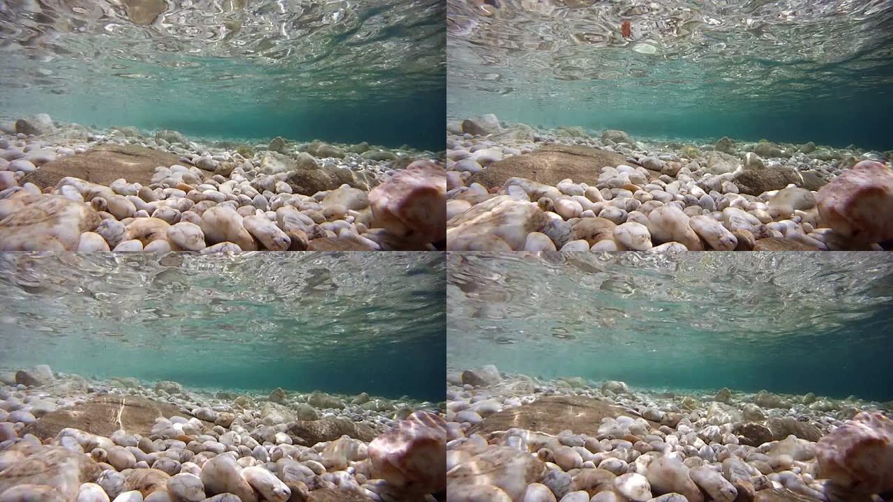 海底，大理石石头