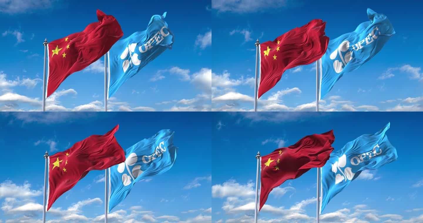 中国-欧佩克旗帜02