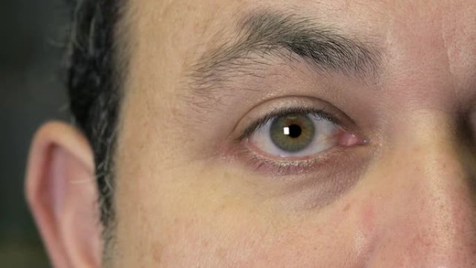 眼睛特写，包括角膜大小变化的α通道