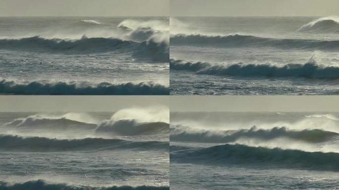 波涛汹涌的大海
