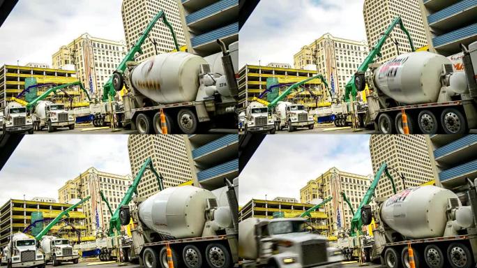 美国西雅图水泥泵车浇筑基础