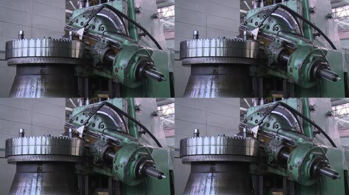 机器上的金属加工加工生产机器运作