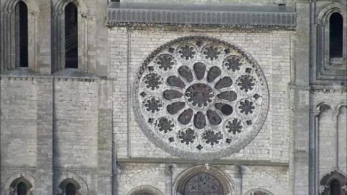 Chartres Cathedral - Aerial View-Centre,厄尔-卢瓦尔省,法国