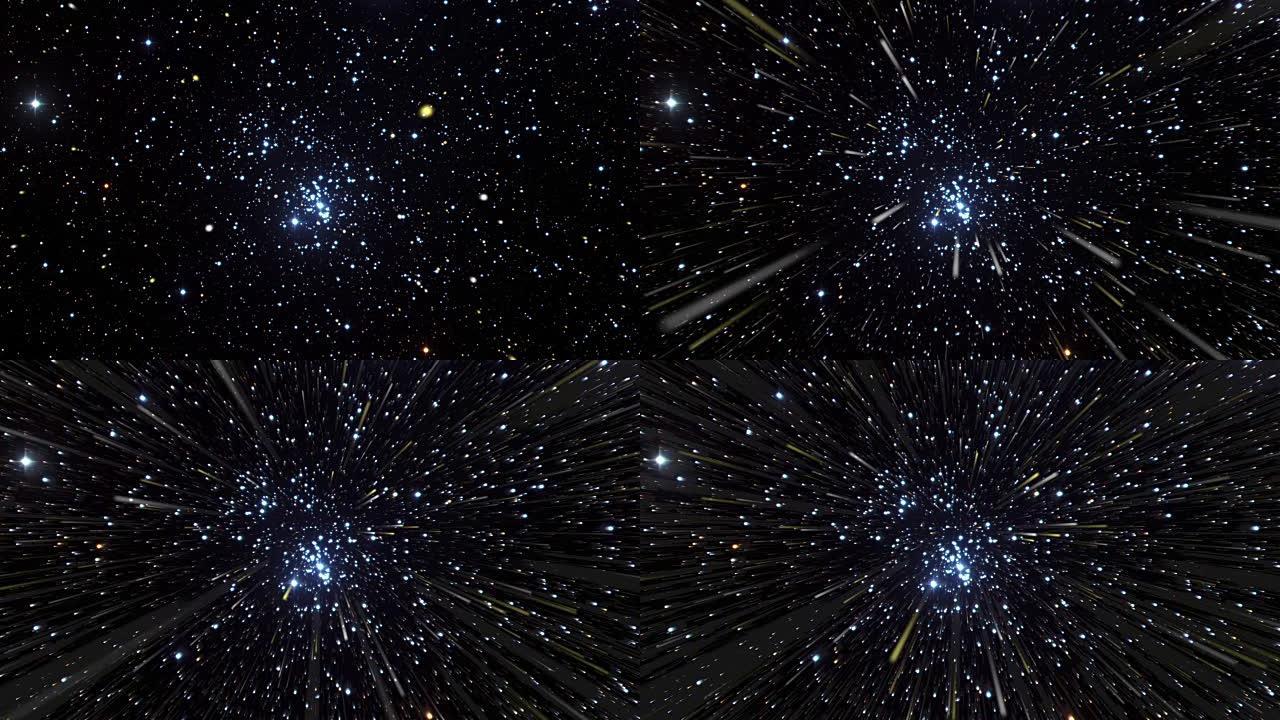向NGC869的太空旅行，疏散星团