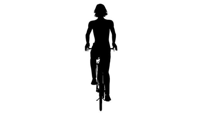 骑自行车的女人（可循环）