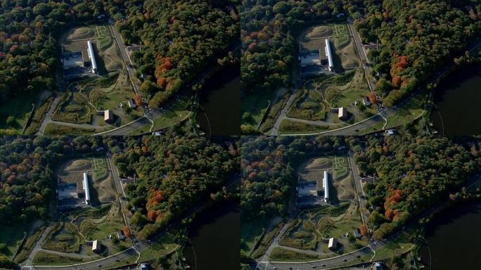 伊莱·惠特尼博物馆和工作室-鸟瞰图-康涅狄格州，纽黑文县，美国