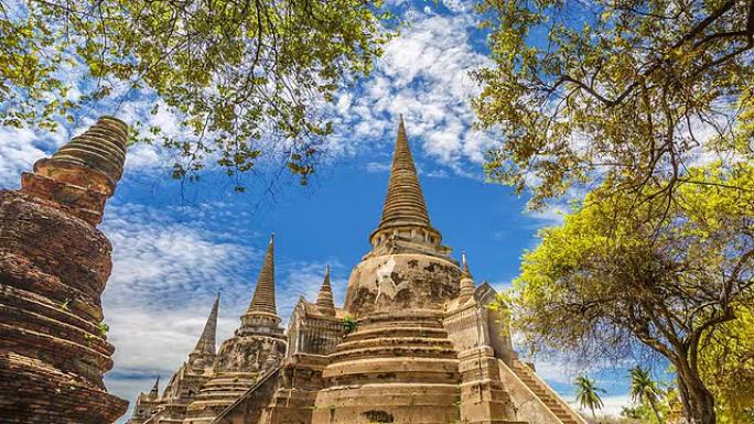 Wat Phra Si Sanphet,泰国大城。