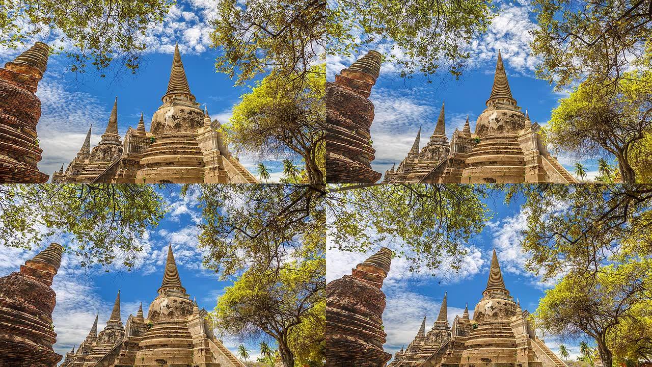 Wat Phra Si Sanphet,泰国大城。