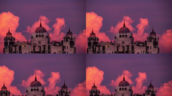 城堡火烧云