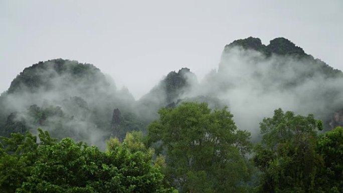 老挝迷雾山4k延时。