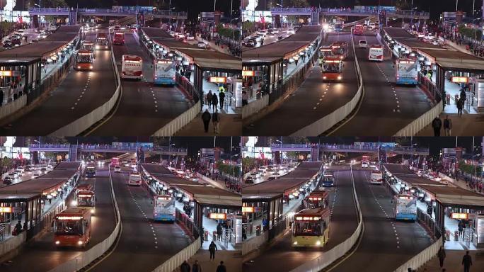 广州BRT (快速公交) 交通繁忙