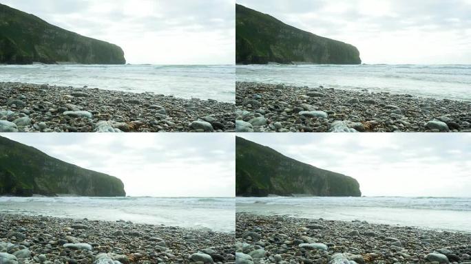爱尔兰阿基尔岛的龙骨海滩和杜埃加头
