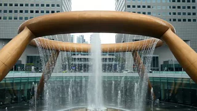 新加坡新达大厦的财富之泉