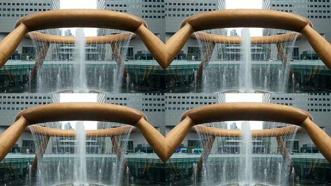 新加坡新达大厦的财富之泉