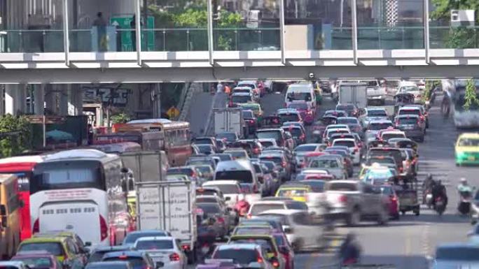 4K: 泰国曼谷的交通拥堵