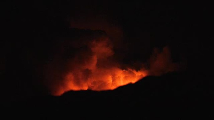 夏威夷国家公园火山爆发的视频