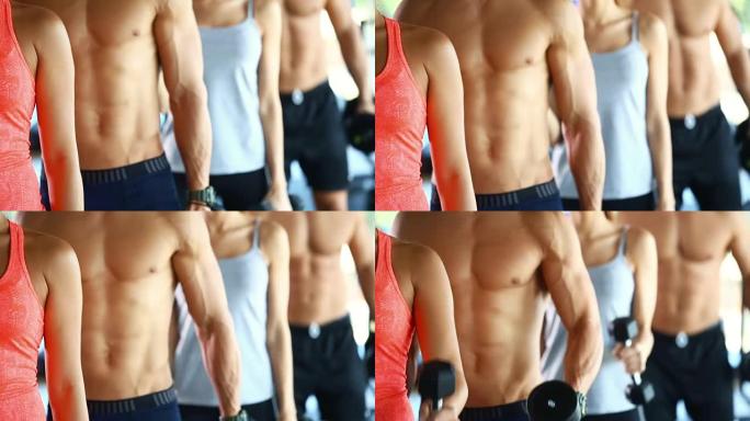 二头肌卷曲运动。