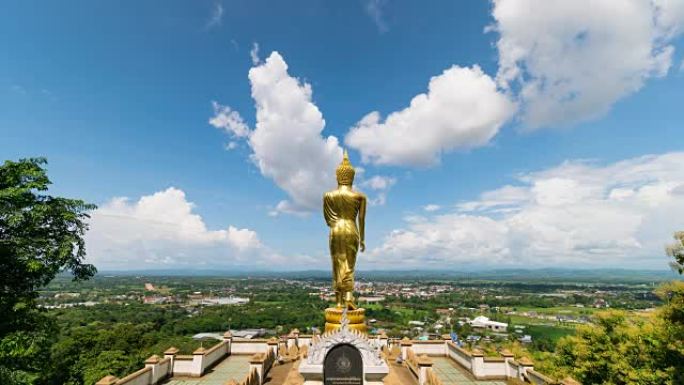 南省Khao Noi寺的金立佛像