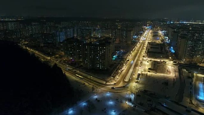 莫斯科卧室郊区。鸟瞰图