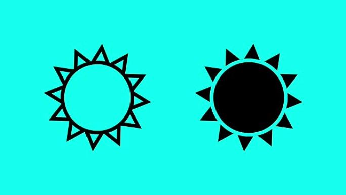 太阳矢量动画想象力创造力抽象画动态特效素