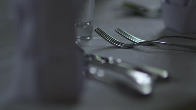 婚礼晚宴的装饰桌