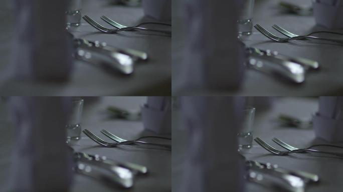 婚礼晚宴的装饰桌