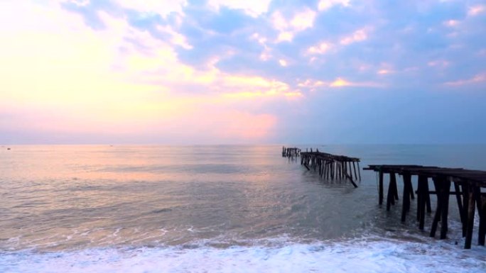 日落圣大海视频素材海面海上海洋海浪