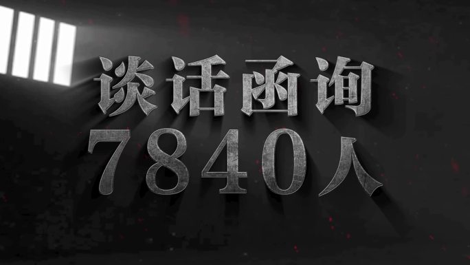 纪检监察 反腐数据文字字幕AE模板