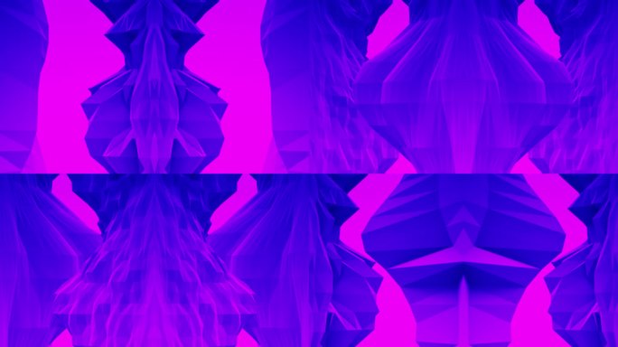 【4K时尚背景】粉紫赛博朋克迷幻色彩视觉
