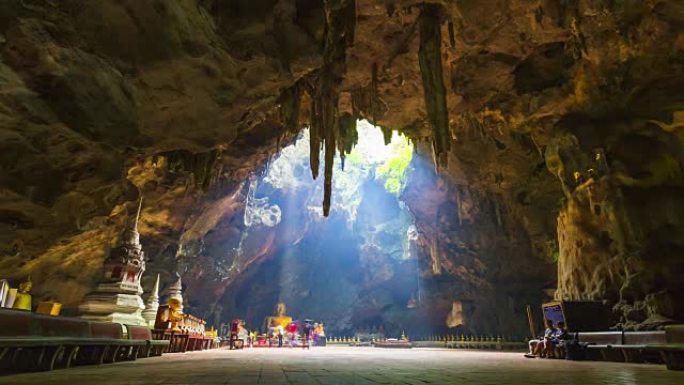 泰国Khao Luang cave佛像的延时