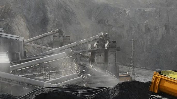 矿产勘探矿坑矿业能源资源视频素材