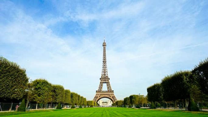 巴黎埃菲尔铁塔延时4K
