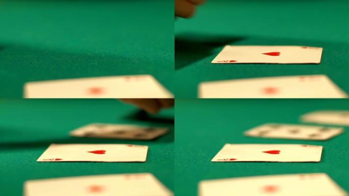赌场老板把牌放在桌上，体育扑克游戏锦标赛，赌博成瘾