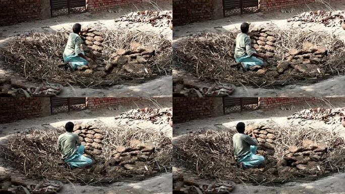 炉内锅烘烤的准备