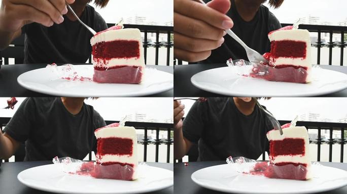 CU: 草莓芝士蛋糕