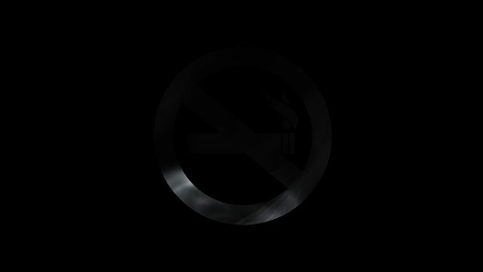 烟雾中禁止吸烟标志